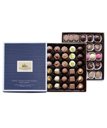 Lauensteiner Praline selection without alcohol |Alcohol -free truffle/chocolates |700g 58 chocolates sorted 20 times |Gift for men wife family