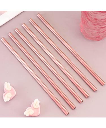 Bumdenuu Reusable Straws Stainless Steel Drinking Straws Heart Shaped with 2 Cleaning Brushes - Buy Online on GoSupps.com