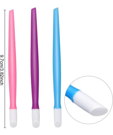 30-Piece Plastic Handle Nail Cuticle Pusher Nail Cleaner Set for Men and Women - Perfect for Christmas and Valentine's Day gifting (Blue, Purple, Pink) - Buy Online on GoSupps.com