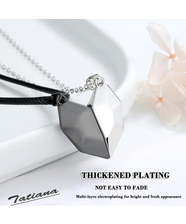 Xinlon Magnetic Couple Necklaces - Matching Cardiac Puzzle Chains for Friends & Couples | Perfect Gift for Husband Wife & Best Friends - Buy Online on GoSupps.com