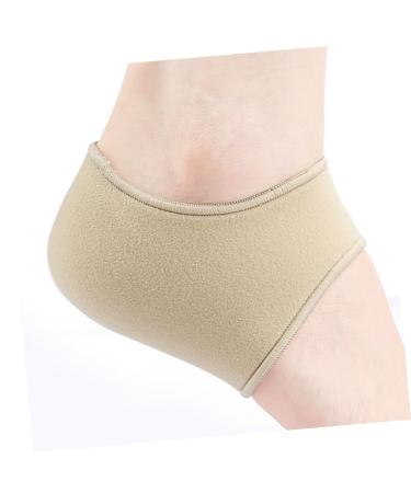Beaupretty Heel Cups for Women - Ankle Covers & Sole Protectors | Comfortable Heel Pads & Protective Covers | Plantar Socks - 10.8x10.2cm Khaki - Buy Online on GoSupps.com