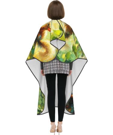 Augenstern 55x66 Inch Adult Barber Cape - Squirrel on Tree Oil Painting Haircut Cape with Snap Closure - International Shipping Available - Buy Online on GoSupps.com