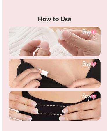 50-Strips Double-Sided Fashion Tape for Women Clothing and Body | BearKig Fabric Tape for All Day Strength | Invisible & Clear Adhesive Tape for Sensitive Skin - 50 Count - Buy Online on GoSupps.com