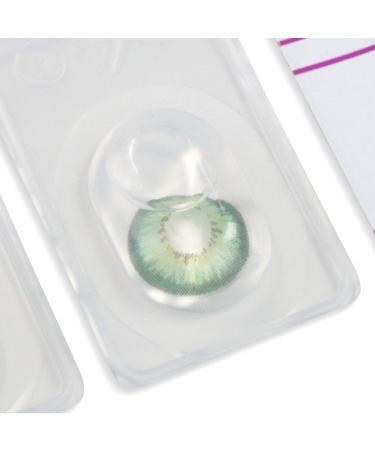 Buy GlamLens Fresh Mint Green Silicone Comfort Contact Lenses - Perfect for Dark Eyes | 2 Pieces + Container | International Shipping - Buy Online on GoSupps.com