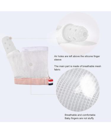 Suction-Stop Gloves for Babies & Toddlers | Soft Mesh Silicone Finger Protection - Prevent Finger Sucking - Buy Online on GoSupps.com