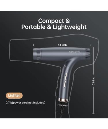 Professional Hair Dryer - Lightweight Foldable High-Speed Dual Ionic Blow Dryer with Brushless Motor & Magnetic Nozzle | Travel & Home Use - Buy Online on GoSupps.com