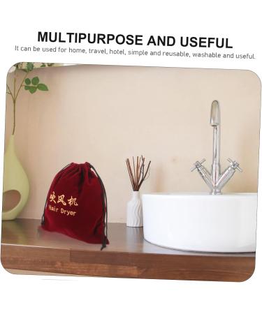 PLAFOPE 3 Pcs Hair Dryer Storage Bag Drawstring Bags Hair Dryer Bag Travel Makeup Bag Organizer Fabric - Buy Online on GoSupps.com
