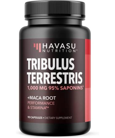 Buy Tribulus Terrestris for Men (95% Saponins) with Maca Root - 1 000 mg Male Performance Support Capsules - 90 Count - International Shipping Available - Buy Online on GoSupps.com