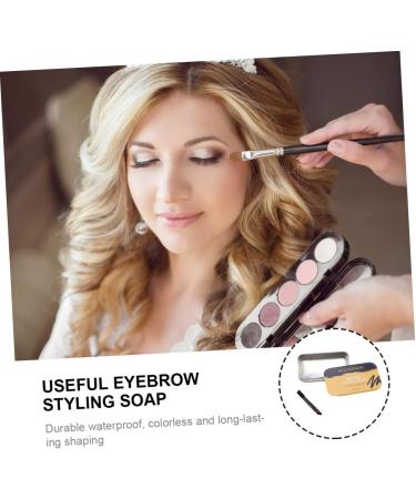 Angoily 2 Pcs Styling Cream Wax and Clear Brow Wax Makeup Wax Stick Earth Tones - Buy Online on GoSupps.com