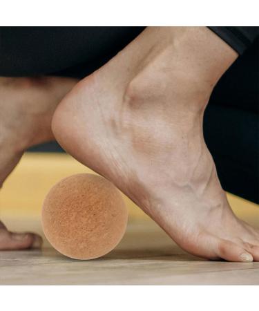 Healvian Cork Massage Ball - Travel Yoga Trigger Point Therapy for Plantar Fasciitis Relief | 100mm Relaxation Equipment - Buy Online on GoSupps.com
