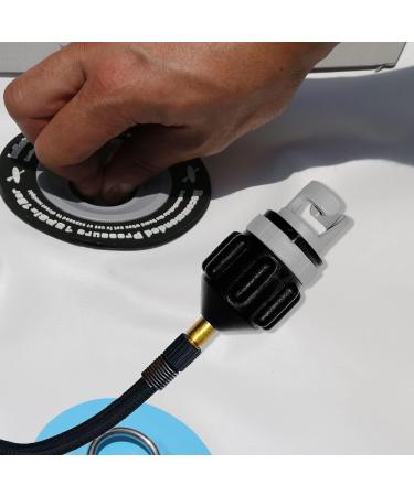 Abrazo SUP Electric Pump Adapter - Fast Inflation Schrader Valve for SUPs, Boats, Kayaks | Works with Electric & Bike Pumps - Buy Online on GoSupps.com
