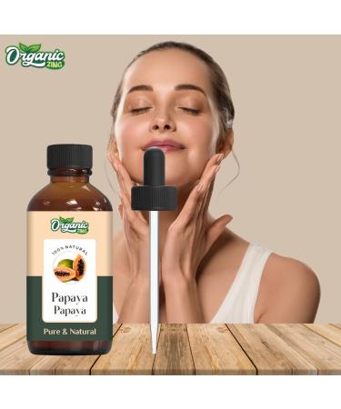  ORGANIC ZING Organic Zing Papaya Oil (Carica Papaya) - Pure and Natural Carrier Oil for Massage Skin Care and Hair Care - 30ml - Buy Online on GoSupps.com