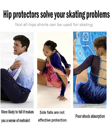 LIUHUO Hip Pad Protector Padded Shorts - Black Small for Ski, Roller Skating, Snow Crash - Tailbone & Butt Protection - Buy Online on GoSupps.com