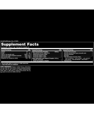 Animal Omega Omega 3 & 6 Supplement Flex Joint Supplement with Glucosamine Chondroitin MSM Turmeric 30 Servings - Buy Online on GoSupps.com