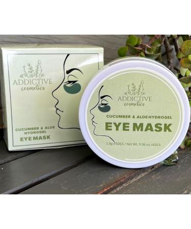 Organic Aloe & Cucumber Eye Gel Masks - De-Puff & Soothe Tired Eyes Hydrate Dark Circles Anti-Aging All Natural 30 Pairs - Buy Online on GoSupps.com