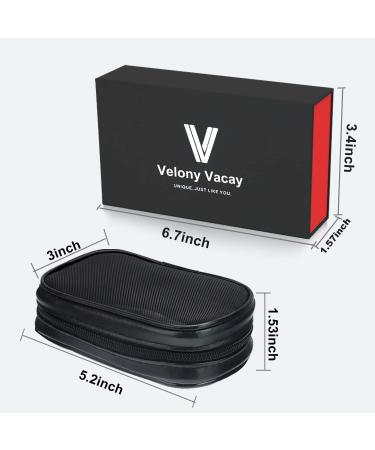 Velony Vacay 12 Pcs Mini Travel Makeup Brush Set with Case - Travel Brush Set for Loose Powder, Contour, Blush, Concealer, Eyeshadow, Brow - Tool Kit - Buy Online on GoSupps.com