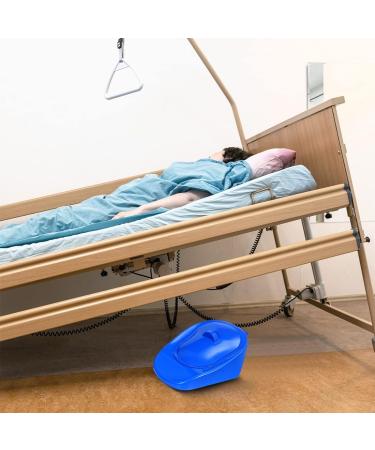Buy Bedpan with Lid - Durable Plastic Patient Pan for Men Women & Seniors | Chamber Pot & Urinal - Blue - Buy Online on GoSupps.com