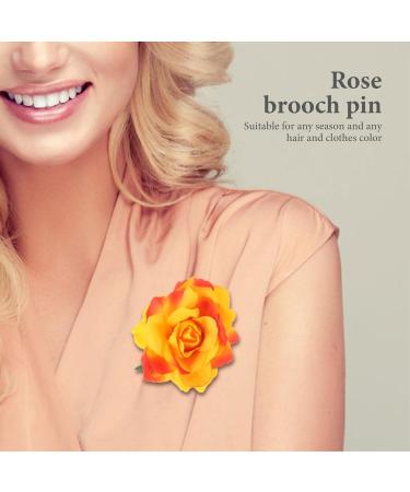 FRCOLOR 2 1 Men Suits Women Rose Flower Hair Clip Simulated Rose Hairpin Flower Hair Clips for Women Artificial Flower Hair Clip Xrose Hair Clip Orange Hair Clips Rose Color Set Mother - Buy Online on GoSupps.com