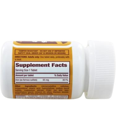 Ferrous Sulfate 325mg Rugby - 100 Tablets - Iron Supplement - Buy Online on GoSupps.com