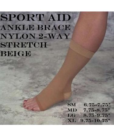 Ankle Brace Nylon Slip-on S-a X-tra Large Beige
