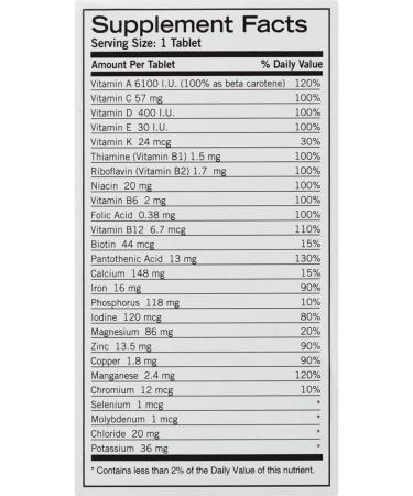 Geritol Complete Tablets 100 Tablets (Pack of 6) - Buy Online on GoSupps.com