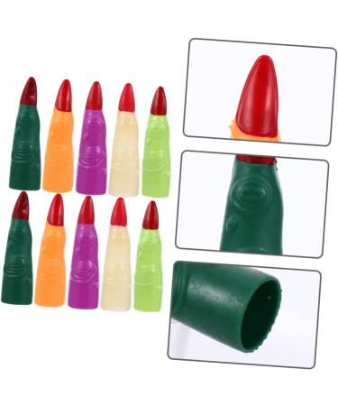 FRCOLOR 50 Pcs Fake Finger Cot Witch Fake Finger Nail Vampire Costume Nails Finger Nails for Halloween Martian Witch Fingers Halloween Party Costume Favors Fingernail Make up Plastic - Buy Online on GoSupps.com