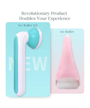 BAIMEI Stainless Steel Ice Roller for Eyes and Face - Reduce Puffiness, Redness, and Pain - Blue White - Buy Online on GoSupps.com