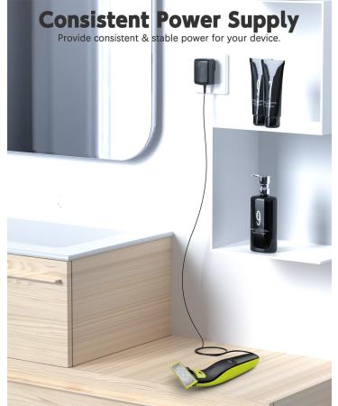 8V Charger Cord for Philips HQ840 & Norelco Multigroom Series 3000 - Replacement Power Supply for MG3750/10/50/60 & MG3760/50 - Buy Online on GoSupps.com