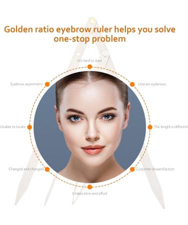 R gle Sourcils Acier Inoxydable R gle du Outil de Mesure pour Dessiner les Sourcils Argent - Buy Online on GoSupps.com