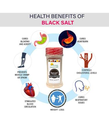 Sunrise Traders Black Salt 8oz Jar - Natural Kala Namak Powder for Vegan Egg Taste - Gluten-Free & Unrefined - Buy Online on GoSupps.com