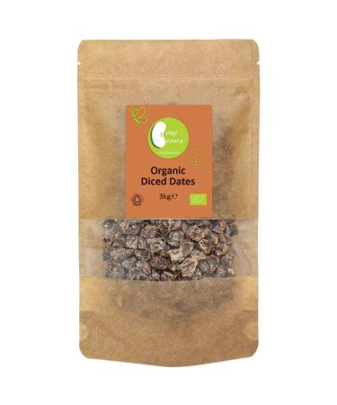 Organic Chopped Dates -Certified Organic- by Busy Beans Organic (3kg)