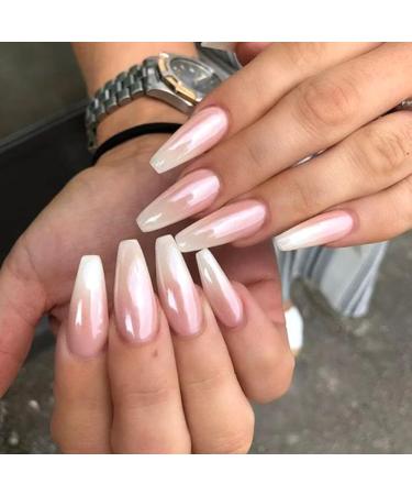6 Colors Pearl Chrome Nail Powder Set | Aurora Mermaid Iridescent & Metallic Glitters for Gel Polish Nail Art Decorations - Buy Online on GoSupps.com