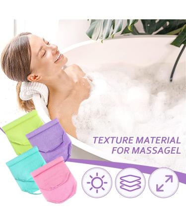 6Pc Exfoliating Back Scrubber Set with Handles - Body Exfoliator Washers & Bath Gloves for Skin Cleansing and Massage - Men and Women - Buy Online on GoSupps.com