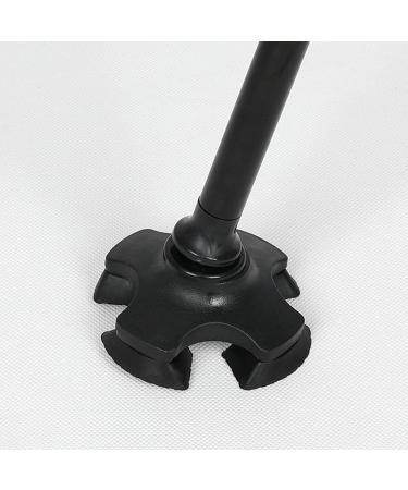 4 Point Cane Tip Folding Crutches Elderly Four-Foot Crutches Thickened with Light Cane Telescopic Elderly Crutches (Black 83) Selfless dedication - Buy Online on GoSupps.com