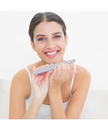 SetSail Gray Nail Files - Double Sided Emery Boards for Natural and Acrylic Nails - 6 Pack Fingernail Files for Women and Girls - Buy Online on GoSupps.com