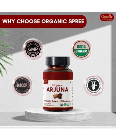 ORGANIC SPREE Arjuna & Beetroot Supplement 120 Tablets Each USDA Organic,Terminalia Arjuna & Beta Vulgaris - Buy Online on GoSupps.com