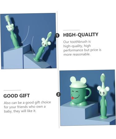 Buy NOLITOY Kids Toothbrush Set - Soft Silicone & Sucker Brushes for Infants & Toddlers | International Shipping Available - Buy Online on GoSupps.com