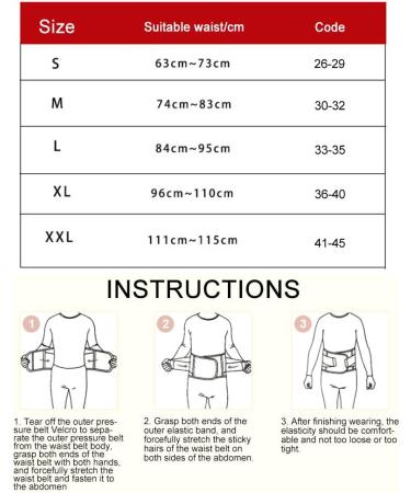 WOPOHY Adjustable Magnetic Therapy Belt | Self-Heating Lumbar Support Strap for Lower Back | Ideal Gift for Family & Parents - Buy Online on GoSupps.com