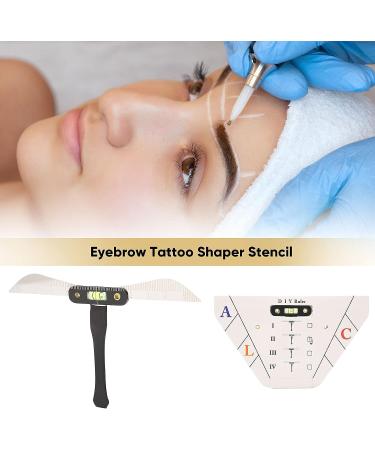 Three-Point Eyebrow Tattoo Stencil Caliper for Perfect Brow Shape - Buy Online on GoSupps.com