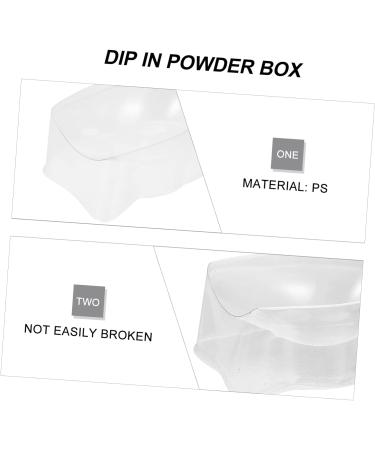 FRCOLOR 48 Nail Dipping Cups Acrylic Dip Case Starter Set thehomeuse French Manicure Nail Polish Tool Trays Tin for Manicure Powder French 5X4X2.5CMx8pcs White x 8 pieces - Buy Online on GoSupps.com