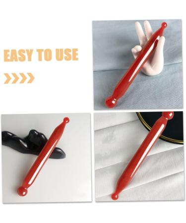 Beavorty Tendon Massage Tools | Manual Acupressure Device & Point Massager | Harz Natural - 12.50x1.20cm Dark Red - Buy Online on GoSupps.com
