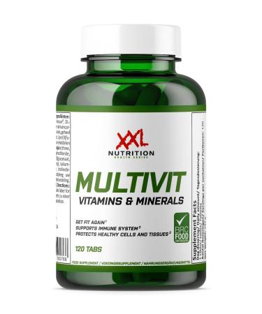 XXL Nutrition XXL Nutrition Multivit - Multivitamin tablets vitamin supplements - 120 capsules