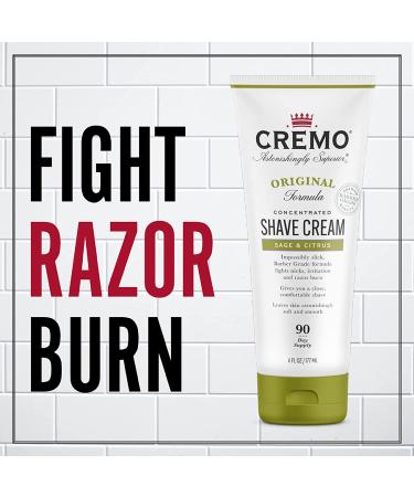 Cremo Original Shave Cream - Sage & Citrus 6 fl oz | Smooth Shaving Solution - Buy Online on GoSupps.com