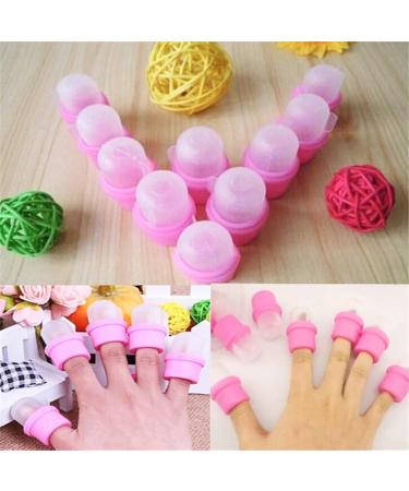 10 Pi ces En Plastique Vernis Ongles Clips Lavables Dames Maison Ongle Art Soak Off Caps Manucure Fournitures - Buy Online on GoSupps.com