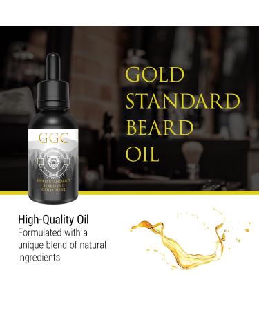 Grizzly Grooming Co. Gold Standard Beard Oil | Argan Jojoba & Almond Oils | Promotes Hair Growth & Reduces Itch | Gold Rush Scent | International Shipping - Buy Online on GoSupps.com