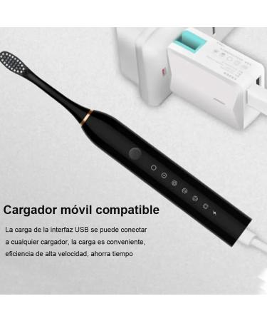 Electric Toothbrush with 4 Brush Heads - IPX7 Waterproof USB Rechargeable 6 Modes for Home & Travel - Buy Online on GoSupps.com