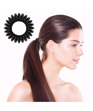 Tomedeks 12-Piece Spiral Hair Ties for Women & Men | Trackless Rubber Bands Strong Hold Scrunchies - Buy Online on GoSupps.com