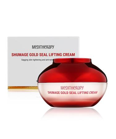 MEDITHERAPY Shumage Gold Seal Lifting Cream (1.69 fl oz) Collagen & Gold Threads Cream Anti Aging Firm and Lifting Sagging Skin Korean Skincare