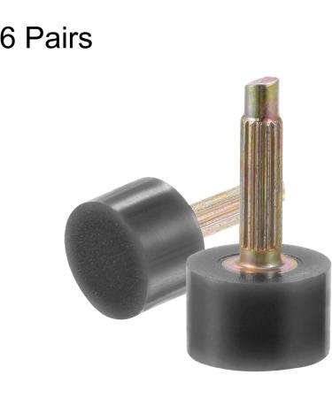 HARFINGTON 6 Pairs TPU High Heel Tips - Replacement Tap Caps for Women | 3mm Thick 10mm Round Heel Repair Caps in Black & Gold Tone | Durable High Heel Protectors for International Shipping - Buy Online on GoSupps.com