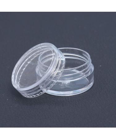 Frcolor 5g 5ml Empty Plastic Round Cosmetic Containers with Lid - 50pcs Transparent Clear - Ideal for Travel & DIY - Buy Online on GoSupps.com